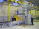 Cogeim Continuous feed type shot blasting machine for marble, granite and natural stone products  mod. STL Shotblasting Machines 